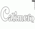 O logotipo da serie de animação Calimero