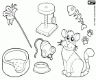 O mundo de gato. Brinquedos e acessórios para o animal de estimação felina
