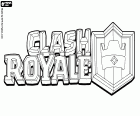 O logo do video jogo Clash Royale. Clash Royale, um jogo de vídeo para dispositivos móveis do Android e iOS criado por Supercell em 2016