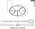 O logotipo da Final Four da Euroliga de Berlin 2016. De 13 a 15 de maio de 2016 no Mercedes-Benz Arena, Berlim, Alemanha. Partidas de semifinais são Fenerbahce de Istambul contra Kutxa Laboral de Vitoria - Gasteiz e CSKA Moscou contra Lokomotiv Kuban