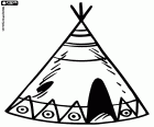 Tipi, a tenda cónica típica dos índios americanos