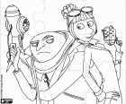 Quebra-cabeça de Gru e Lucy Wilde, personagens do filme Meu Malvado Favorito 2 ou Gru - O Maldisposto 2