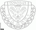 Distintivo de WKS Śląsk Wrocław, clube de futebol de Wroclaw, cidade da Polônia