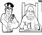 Um agente de polícia e um juiz, dois representantes da justiça