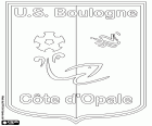 Emblema da Union Sportive de Boulogne Côte d'Opale, clube de futebol de Boulogne-sur-Mer, cidade de Pas de Calais no norte da França