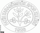 Escudo de Fatih Karagümrük Spor Kulübü, clube de futebol sediado no bairro de Karagümrük, no distrito de Fatih, Istambul, Turquia mais populosa e a maior cidade