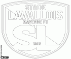 Emblema do Stade Lavallois Mayenne Football Club, clube de futebol de Laval, cidade no oeste da França e capital do departamento Mayenne