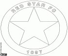 Distintivo do Red Star Football Club, clube de futebol sediado em Saint-Ouen, um município no departamento de Seine-Saint-Denis no norte de Paris