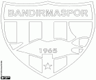 Logo da Bandırmaspor, clube de futebol com sede em Bandırma, cidade do noroeste da Turquia na região da Marmara, a região mais populosa do país