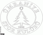 Emblema do Umraniyespor, clube de futebol de Umraniye, um grande distrito de Istambul, localizado no lado asiático da cidade