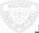 Escudo de Mersin İdman Yurdu Spor Kulübü Derneği, clube desportivo com sede em Mersin, uma grande cidade turca com porto do Mediterrâneo, capital da província com o mesmo nome, no sul da Anatólia