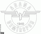 Logotipo de Adana Demir Spor Kulübü, Adana Demirspor, clube desportivo de Adana, capital da província com o mesmo nome, grande cidade com porto fluvial no sul da Anatólia. Adana é a quinta mais populosa cidade da Turquia, localizada perto do mar Mediterrâneo