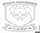 Logotipo do Stade Malherbe Caen, clube de futebol de Caen, cidade do noroeste da França, capital da Normandia, no departamento de Calvados
