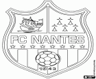 Logotipo de Football Club de Nantes, clube de futebol baseado em Nantes, capital da região de Pays de la Loire, no oeste da França