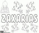 Zaxarias, nome de menino, transliteração alternativa para o nome grego, Zacharias