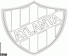 Distintivo do Club Atlético Atlanta, clube desportivo de Buenos Aires, localizado no bairro de Villa Crespo, com a alcunha de Los Bohemios, os boêmios