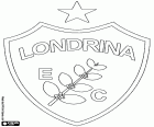 Escudo do Londrina Esporte Clube, clube de futebol da cidade de Londrina, no estado do Paraná na região sul do Brasil