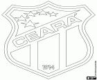 Logotipo do Ceará Sporting Club, clube de futebol de Fortaleza, cidade turística na região nordeste e a capital do estado do Ceará no Brasil