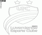 Distintivo do Luverdense Esporte Clube, clube de futebol baseado em Lucas do Rio Verde, município do estado Mato Grosso, na região centro-oeste do Brasil