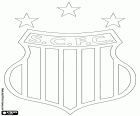 Escudo do Sampaio Corrêa Futebol Clube, clube de futebol de São Luís, cidade localizada na ilha do Atlântica Ilha de São Luís e capital do estado do Maranhão, no nordeste do Brasil