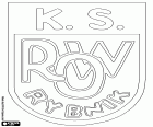 Emblema do KS ROW 1964 Rybnik, clube de futebol baseado em Rybnik, cidade da voivodia da Silésia, localizada no sul da Polônia, perto da fronteira com a República Checa