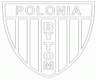Distintivo do Klub Sportowy Polonia Bytom, clube de futebol baseado em Bytom, cidade que faz parte da área metropolitana de Katowice, no Voivodato da Silésia, Polónia
