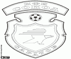 Escudo de FK Sokol Saratov, clube de futebol sediado em Saratov, grande cidade portuária do rio Volga e o capital administrativo do Oblast de Saratov no sul da região russa do Volga