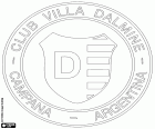 Distintivo do Club Villa Dálmine, clube de futebol baseado em Dalmine, distrito da cidade de Campana, na província de Buenos Aires