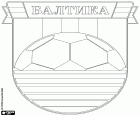 Distintivo de FK Baltika Kaliningrado, clube de futebol com sede em Kaliningrado, cidade portuária na foz do Rio Pregolya ao mar Báltico e a capital do oblast de Kaliningrado, enclave isolado do resto do território russo