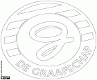 Escudo de VBV De Graafschap, Vereniging Betaald Voetbal De Graafschap, clube de futebol baseado em Doetinchem, cidade no leste dos Países Baixos, na província de Gelderland