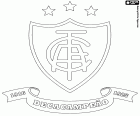 Emblema do América Futebol Clube, conhecido como América Mineiro, clube de futebol com sede em Belo Horizonte, capital do estado de Minas Gerais, no sudeste do Brasil