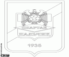 Logo do PFC Spartak Nalchik, clube de futebol baseado em Nalchik, cidade situada no sul da Rússia Europeia, na região do Cáucaso do Norte e a capital da República da Cabárdia-Balcária