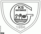 Logotipo da GKS Katowice, Górniczy Klub Sportowy Katowice, clube de futebol com sede na cidade de Katowice, a capital da voivodia da Silésia, no sul da Polônia
