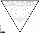 Escudo do Górnik Zabrze, clube de futebol com sede em Zabrze, cidade na região metropolitana de Katowice, na voivodia da Silésia, no sul da Polônia