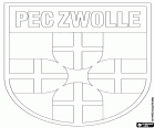 Distintivo da PEC Zwolle, clube de futebol com sede em Zwolle, cidade no centro-leste dos Países Baixos e capital da província de Overijssel