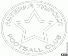 Emblema do Asteras Tripoli futebol clube, clube de futebol com sede em Trípoli, cidade no centro da Península do Peloponeso e capital da Arcadia
