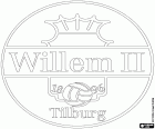 Logo do Willem II, clube de futebol baseado em Tilburg, cidade do Sul dos Países Baixos, na província de Brabante do Norte. O rei Guilherme II foi um grande benfeitor da cidade de Tilburg e o nome do clube de futebol é em sua homenagem