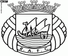 Logo do Rio Ave Futebol Clube, clube de futebol com sede em Vila do Conde, cidade localizada no distrito do Porto, no norte de Portugal