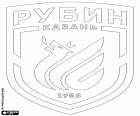 Emblema do FK Rubin Kazan, Futbolny klub Rubin Kazan, clube de futebol com sede na cidade de Kazan, cidade às margens do rio Volga no centro-leste da Rússia Europeia. Kazan é a maior cidade e capital da República do Tartaristão