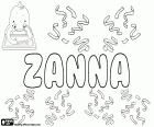Zanna, diminutivo usado em vários idiomas para nomes como Susanna ou Zuzanna. Zanna, variante de Zhanna