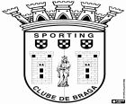 Escudo do Sporting Clube de Braga, clube de futebol com sede em Braga, cidade da histórica província do Minho, no noroeste de Portugal. Braga é a terceira cidade mais populosa do país