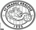 Logotipo do FK Hradec Králové, clube de futebol com sede em Hradec Králové, cidade às margens dos rios Elba e Orlice, no leste da República Checa