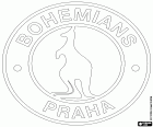 Emblema do Bohemians Praha, clube de futebol com sede no distrito de Vršovice, na cidade de Praga, a capital da República Checa