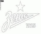 Distintivo do FC Zenit São Petersburgo, Futbolny Klub Zenit, clube de futebol que faz parte de um clube desportivo com sede em São Petersburgo, cidade portuária do mar Báltico, localizado às margens do Rio Neva, no oblast de Leningrado, no noroeste da Rússia Europeia. São Petersburgo é a segunda cidade mais populosa da Rússia