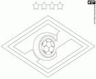 Logotipo do FC Spartak Moscou, Futbolʹnyĭ Klub Spartak Moskva, clube de futebol com sede em Moscou, a capital russa. Este clube era conhecido como o time do povo e fazia parte de um clube de esportes importantes na época soviética