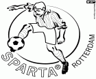 Emblema do Sparta Rotterdam, clube de futebol com sede em Roterdã, importante cidade portuária localizada a oeste dos Países Baixos. Rotterdam é a cidade mais populosa da província de Holanda do Sul