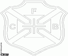 Escudo do Clube de Futebol Os Belenenses, clube de futebol com sede em Santa Maria de Belém, mais conhecida como Belém, bairro localizado no sul de Lisboa, capital portuguesa