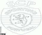 Distintivo do Sporting Clube de Portugal, também erroneamente conhecido como Sporting de Lisboa, clube e futebol clube esportivo com sede em Lisboa, a capital de Portugal