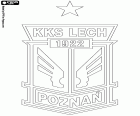 Emblema de KKS Lech Poznań, Kolejowy Klub Sportowy Lech Poznań SA, club de futebol com sede em Poznan, cidade às margens do Rio Varta no centro-oeste da Polônia e a capital da voivodia da Grande Polônia. Poznan é uma das cidades mais antigas do país