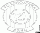 Escudo do FC Zbrojovka Brno, clube de futebol com sede em Brno, a segunda maior cidade do país, na região da Morávia, no sudeste da República Checa